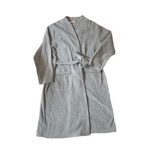 Pluto Gray Soft Womens Bathrobe Size XL